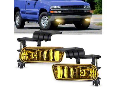 Nilight Fog Lights; Amber (99-02 Silverado 1500)