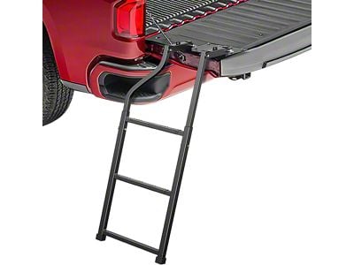 Nilight Foldable Truck Tailgate Ladder (Universal; Some Adaptation May Be Required)