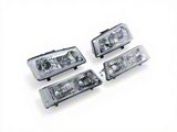 OE Style Headlights with Clear Corners; Chrome Housing; Clear Lens (03-06 Silverado 1500)
