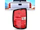 Nilight OE Style Tail Light; Chrome Housing; Smoked Lens; Driver Side (14-18 Silverado 1500 w/ Factory Halogen Tail Lights)