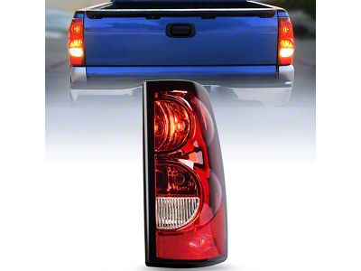 OE Style Tail Light; Chrome Housing; Smoked Lens; Passenger Side (03-06 Silverado 1500 Fleetside)