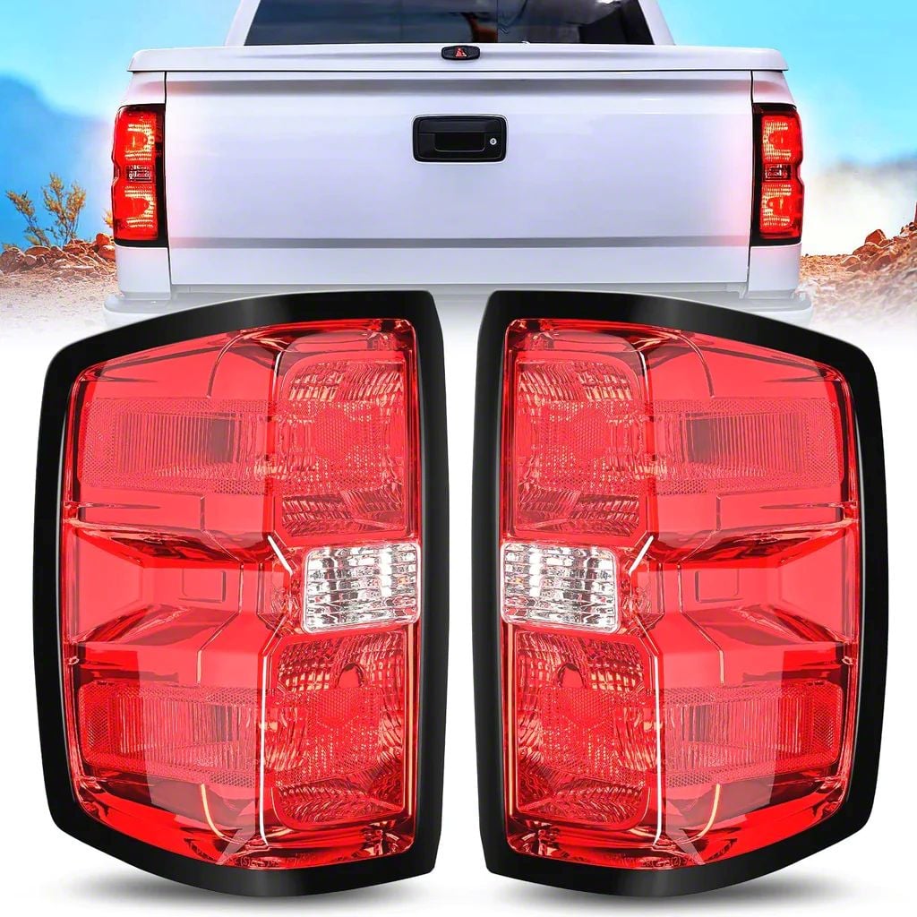 2007-2013 Chevy Silverado Tail Lights LED In RED Smoked - Foto 6