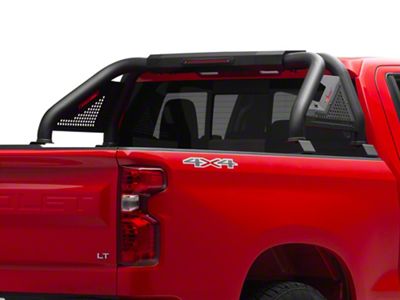 Truck Bed Chase Rack Roll Bar; Textured Black (14-25 Silverado 1500)