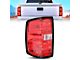 Nilight OE Style Tail Light; Chrome Housing; Smoked Lens; Driver Side (15-19 Silverado 2500 HD w/ Factory Halogen Tail Lights)