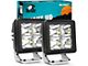 Nilight 2-Inch Square LED Lights; Flood Beam (Universal; Some Adaptation May Be Required)