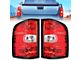 Nilight OE Style Tail Lights; Chrome Housing; Red Lens (07-14 Silverado 3500 HD)