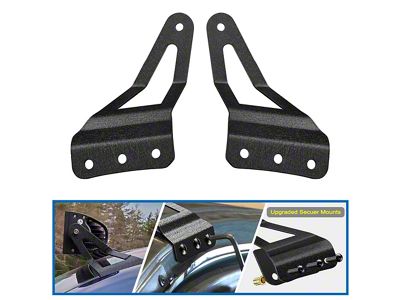 Nilight 52-Inch Curved LED Light Bar Windshield Mounting Brackets (07-14 Tahoe)