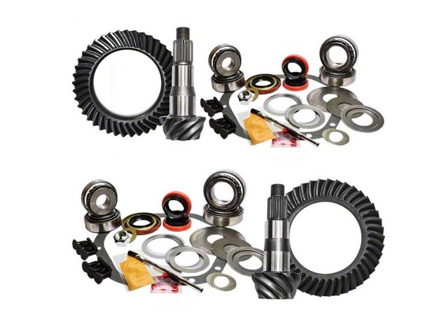 Nitro Gear & Axle M186 Front Axle and M200 Rear Axle Ring and Pinion Gear Kit; 4.10 Gear Ratio (15-22 4WD Canyon)