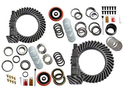 Nitro Gear & Axle 8.8-Inch Front/Super 8.8-Inch Rear Axle Ring and Pinion Gear Kit; 4.11 Gear Ratio (15-24 F-150)