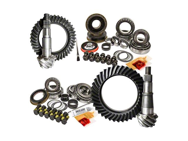 Nitro Gear & Axle Dana 60 Front Axle/Ford 10.50-Inch Rear Axle Ring and Pinion Gear Kit; 4.56 Gear Ratio (11-16 4WD F-250 Super Duty)