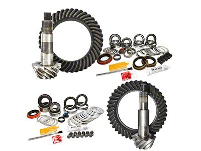 Nitro Gear & Axle Dana 60 Front Axle/Spicer 275mm Rear Axle Ring and Pinion Gear Kit; 4.88 Gear Ratio (17-25 4WD F-250 Super Duty)