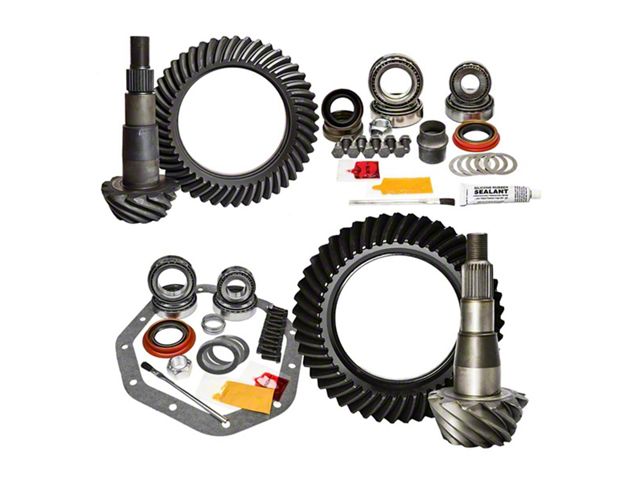 Nitro Gear & Axle Chrysler 8-Inch Front Axle/9.25-Inch Rear Axle Ring and Pinion Gear Kit; 4.56 Gear Ratio (02-11 RAM 1500)