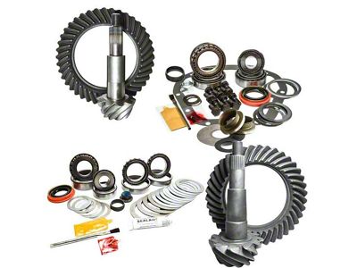 Nitro Gear & Axle GM 8.25-Inch Front and 9.50-Inch Rear Axle Ring and Pinion Gear Kit; 3.73 Gear Ratio (15-18 5.3L Tahoe)