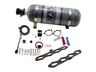 Nitrous Express Direct Port Nitrous Plate Dry System; 12 lb. Bottle (11-24 5.0L F-150 w/ 2018 Intake Manifold)