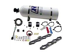 Nitrous Express Direct Port Nitrous Plate Wet System; 15 lb. Bottle (11-25 5.0L F-150 w/ 2018 Intake Manifold)