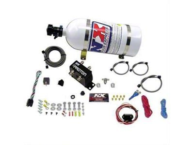 Nitrous Express Proton Fly-By-Wire Single Nitrous Nozzle System; 10 lb. Bottle (Universal; Some Adaptation May Be Required)
