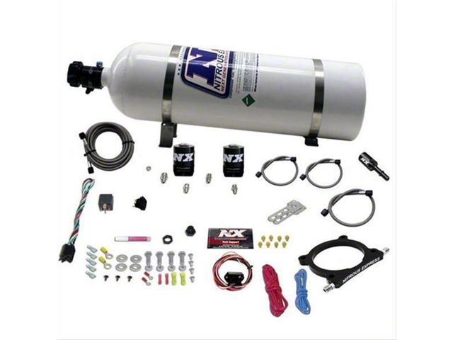 Nitrous Express High Output Nitrous Plate System; 15 lb. Bottle (20-24 7.3L F-250 Super Duty)