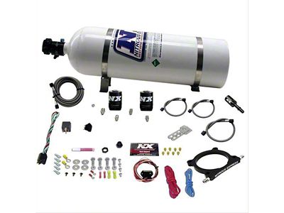 Nitrous Express High Output Nitrous Plate System; 15 lb. Bottle (20-25 7.3L F-350 Super Duty)