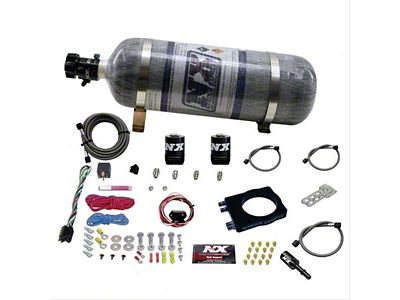 Nitrous Express HEMI Nitrous Plate System; 12 lb. Carbon Bottle (03-24 5.7L RAM 1500)