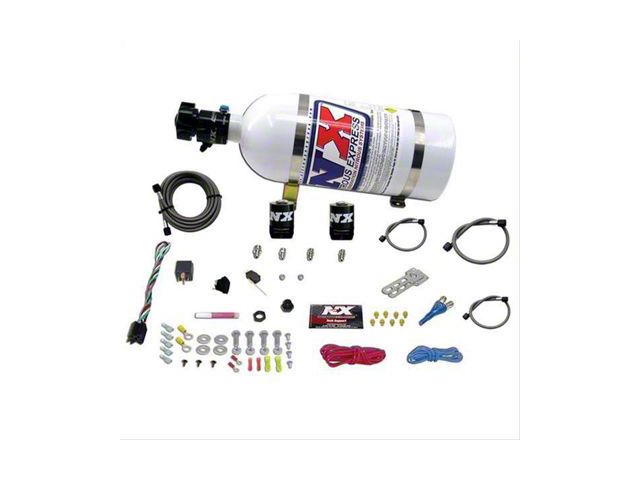 Nitrous Express Dodge EFI Single Nitrous Nozzle System; 10 lb. Bottle (Universal; Some Adaptation May Be Required)