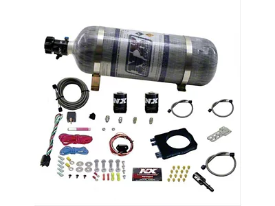 Nitrous Express HEMI Nitrous Plate System; 12 lb. Carbon Bottle (03-18 5.7L RAM 2500)