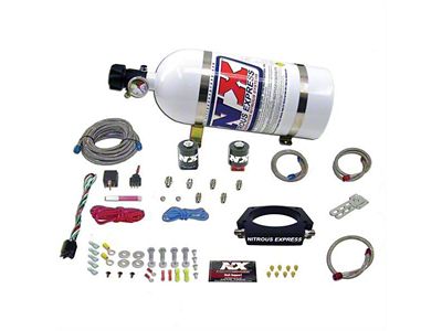 Nitrous Express LS 102mm Nitrous Plate System; 10 lb. Bottle (07-13 V8 Sierra 1500)