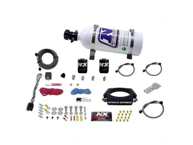 Nitrous Express LS 102mm Nitrous Plate System; 5 lb. Bottle (07-13 V8 Sierra 1500)