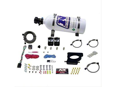 Nitrous Express LS 3-Bolt Nitrous Plate System; 5 lb. Bottle (99-06 4.8L, 5.3L, 6.0L Sierra 1500)