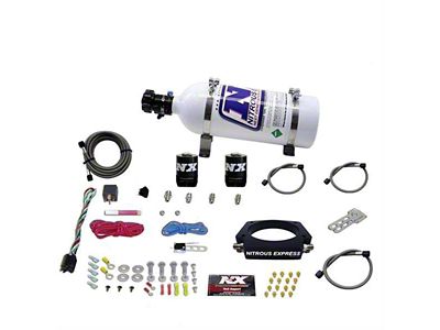 Nitrous Express LS 90mm Nitrous Plate System; 5 lb. Bottle (07-13 V8 Sierra 1500)