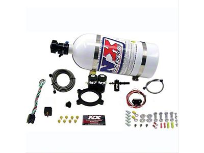 Nitrous Express Truck Nitrous Plate System; 10 lb. Bottle (14-24 5.3L Sierra 1500)