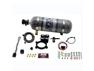 Nitrous Express Truck Nitrous Plate System; 12 lb. Carbon Bottle (14-24 5.3L Sierra 1500)