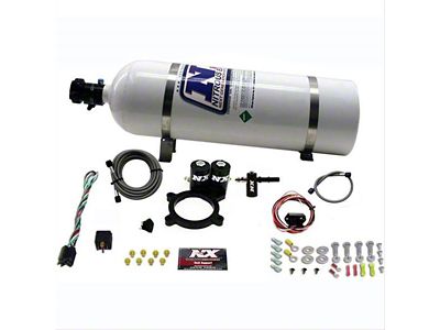 Nitrous Express Truck Nitrous Plate System; 15 lb. Bottle (14-24 5.3L Sierra 1500)