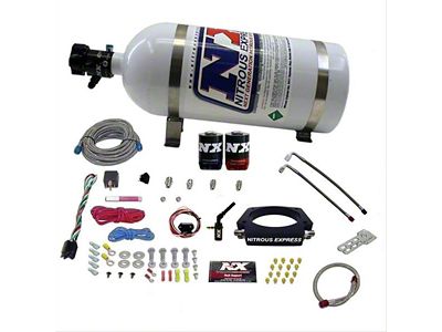 Nitrous Express Truck Nitrous Plate System; 10 lb. Bottle (14-24 6.2L Silverado 1500)