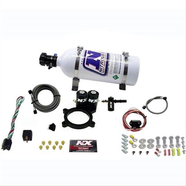 Nitrous Express Silverado 1500 Truck Nitrous Plate System; 5 lb. Bottle