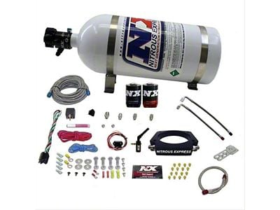 Nitrous Express Truck Nitrous Plate System; 10 lb. Bottle (15-25 6.2L Tahoe)
