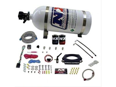 Nitrous Express Truck Nitrous Plate System; 10 lb. Bottle (15-24 6.2L Tahoe)