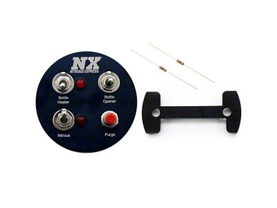 Nitrous Express Gauge Pod Switch Panel for 2-1/16-Inch Gauge Pods (Universal; Some Adaptation May Be Required)