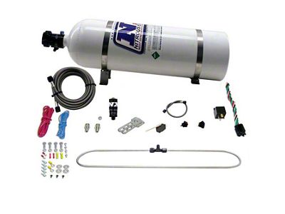 Nitrous Express N-Tercooler Spray Ring Nitrous System; Remote Mount Solenoid; 15 lb. Bottle (Universal; Some Adaptation May Be Required)