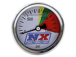 Nitrous Express Nitrous Pressure Gauge; 0-1500 PSI (Universal; Some Adaptation May Be Required)