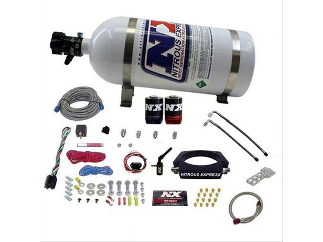 Nitrous Express Truck Nitrous Plate System; 10 lb. Bottle (15-24 6.2L Yukon)