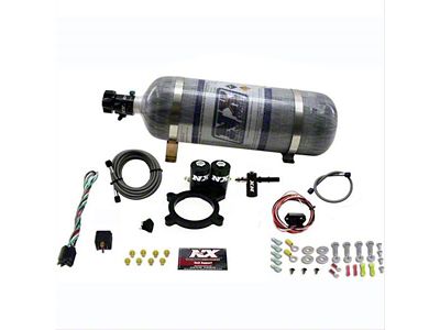 Nitrous Express Truck Nitrous Plate System; 12 lb. Carbon Bottle (15-25 5.3L Yukon)