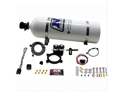 Nitrous Express Truck Nitrous Plate System; 15 lb. Bottle (15-25 5.3L Yukon)