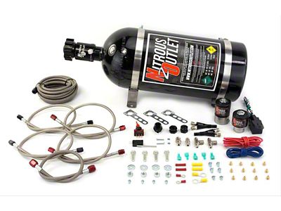 Nitrous Outlet EFI Dual Nozzle System; 10 lb. Bottle (15-24 Canyon)