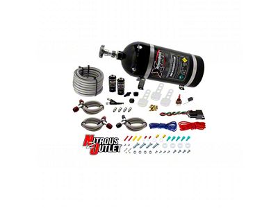 Nitrous Outlet X-Series EFI Single Nozzle System; 10 lb. Bottle (15-24 Canyon)