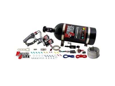 Nitrous Outlet Hardline Plate System; 12 lb. Bottle (11-17 5.0L F-150)