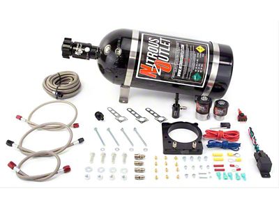 Nitrous Outlet 85mm Hemi Plate System; 10 lb. Bottle (03-24 5.7L RAM 1500)