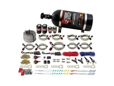 Nitrous Outlet EFI Dual Stage Single Nozzle System; No Bottle (Universal; Some Adaptation May Be Required)