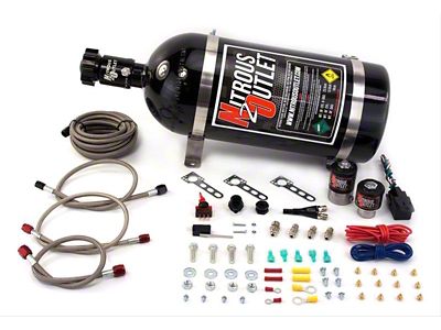 Nitrous Outlet Single Nozzle System; No Bottle (03-18 5.7L RAM 2500)