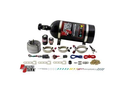 Nitrous Outlet EFI Single Nozzle System; 12 lb. Bottle (Universal; Some Adaptation May Be Required)