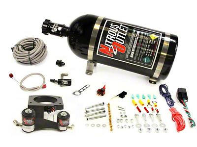 Nitrous Outlet 87mm Hardline Plate System; 10 lb. Bottle (14-18 6.2L Sierra 1500)